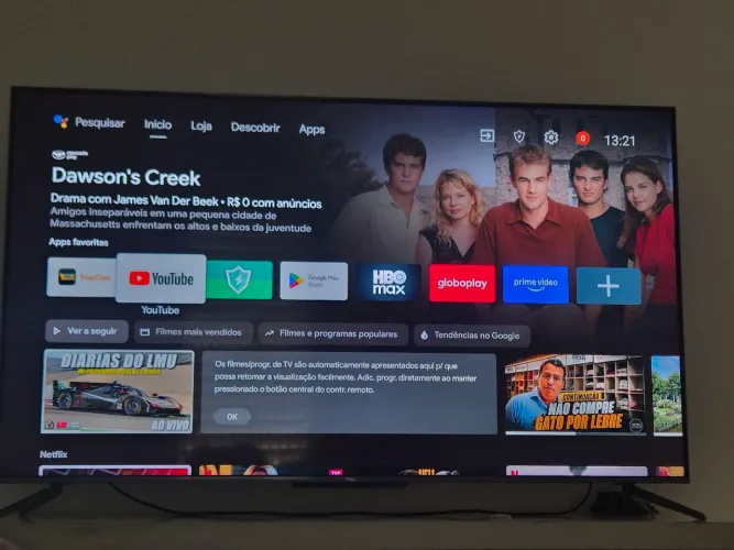 Tv tcl 55" polegadas