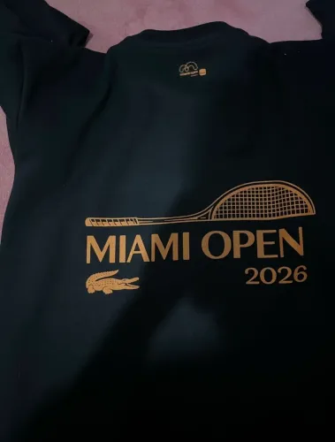blusa lacoste miami open g preta