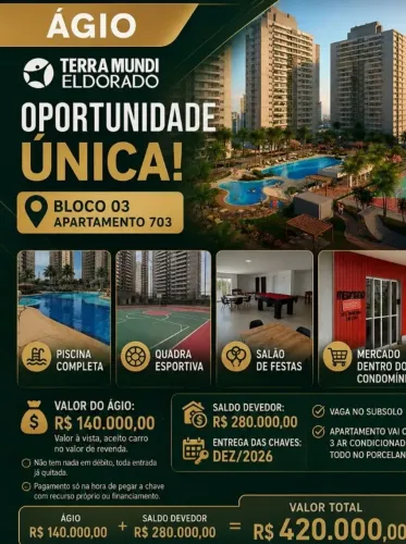 [ROBERTO NASK] APT 2/Q - AGIO R$ 140.000 + R$ 280.000,00 FINANCIADO