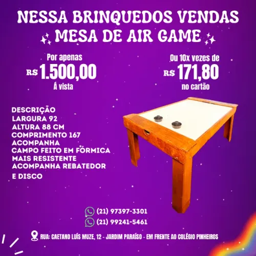 A venda Mesa de Air Game