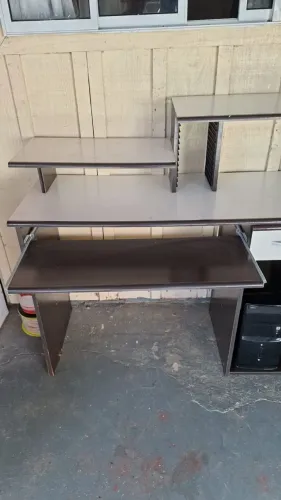Rack computador mesa gaveta