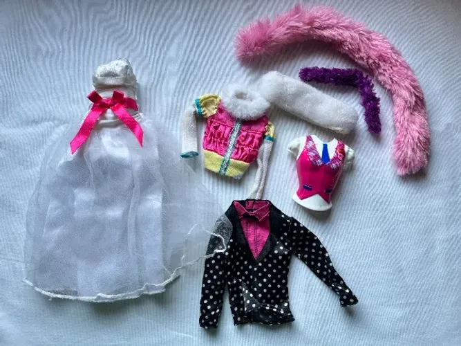 25 Roupas Barbie e Ken Mattel - Noiva, Vestidos de Festa, Jeans e Casacos