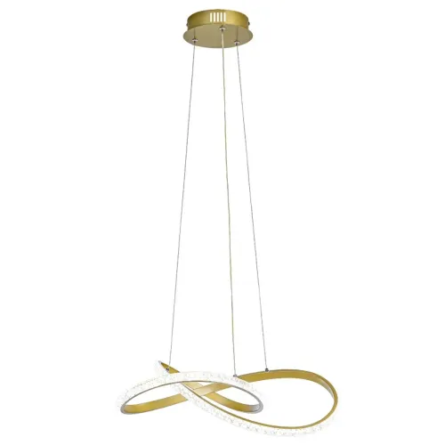 Lustre Pendente Led 36W 3 em 1, Dourado. Marca NITROLUX