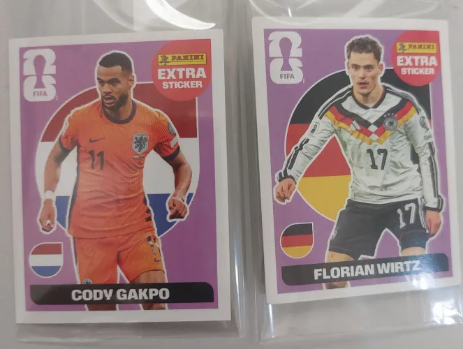 Figurinha legend Wirtz e Gakpo