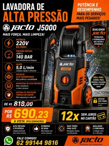 PROMOÇÃO LAVADORA DE ALTA PRESSAO