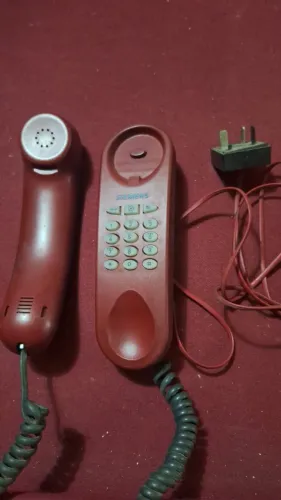 Telefone Fixo Siemens Vermelho