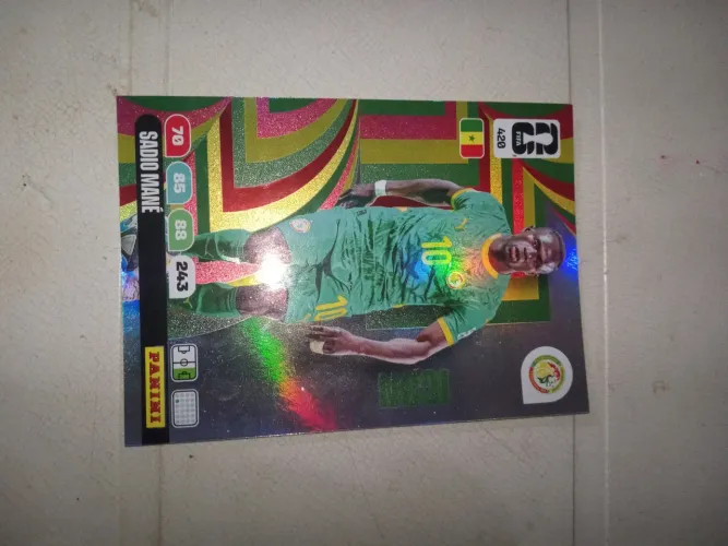 Carta rara de sadio mané adrenalina xl Cup world 26