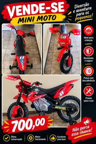Moto infantil elétrica