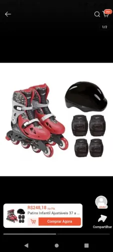 Patins hot Wheels 