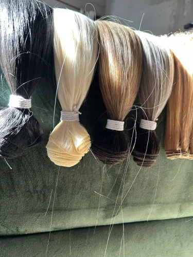 Cabelos humanizados (bio vegetal) loiro, ruivo, preto, castanho, enrolado, liso