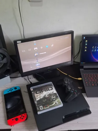 PS3 SLIM DESBLOQUEADO 2 CONTROLES TUDO FUNCIONANDO