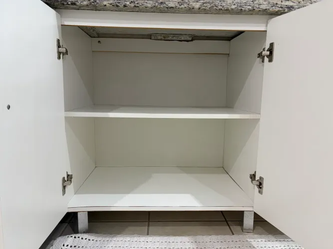 Balcão Inferior de Chão (Pia, Gaveteiro e Módulo Lateral)