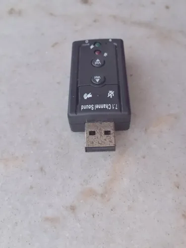 PLACA DE SOM USB P COMPUTADOR