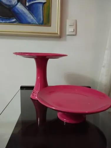  2 Boleira de cerâmica 