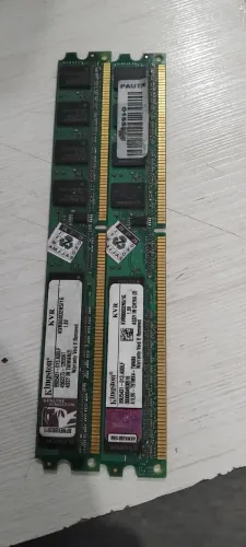 Título: Kit 2GB RAM DDR2 Desktop (2 Pentes de 1GB) - R$ 40 Fixo