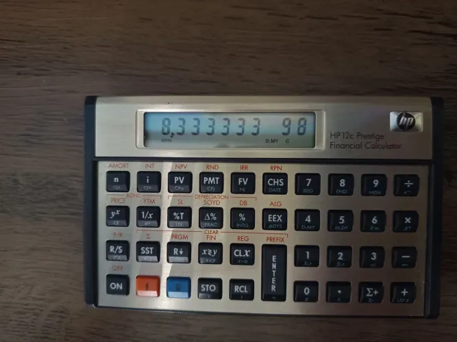 Calculadora financeira HP 12c