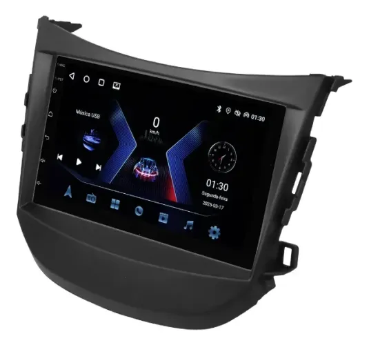 Central Multimídia Automotiva para Hyundai HB20 até 2019 de 7" com CarPlay e moldura