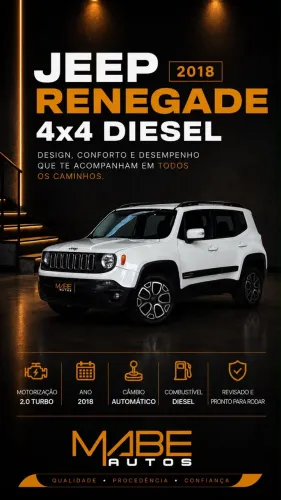 Jeep Renegade Longitude 2.0 4X4 TB Diesel AUT 2018