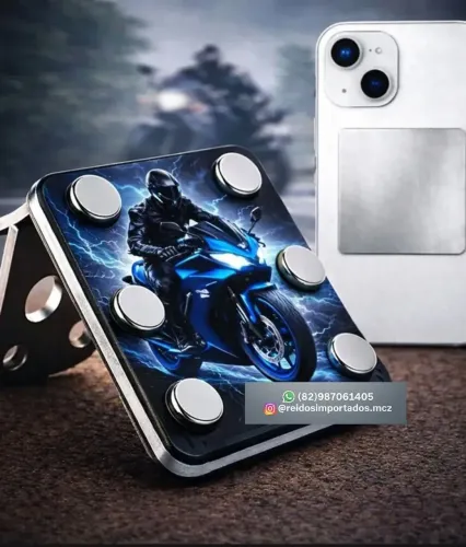 Suporte 6 imãs para celular moto