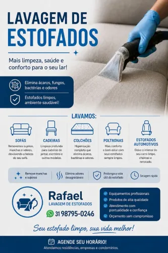 Limpeza de estofados 