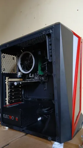 CPU core i3 9100 8gb ddr4 ssd 120gb fonte 400w 80plus aceito cartão