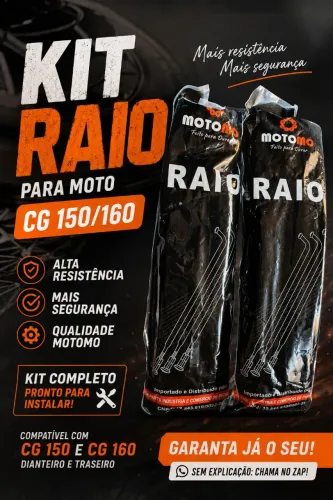 2 Jogo de raio para 150/160 4mm
