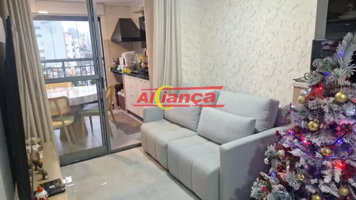 LINDO AP NOVO 68 M2 / 2DORMS / SUITE/ 1 VAGA / GRAM MAIA PIAZZA TOTALMENTE MOBILIADO !