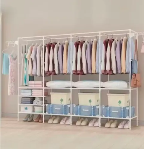 Arara de aluminio portátil multifuncional 