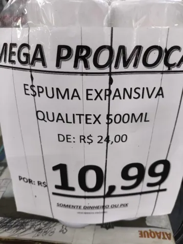 Espuma Expansiva 500mL R$10,99un** Pix 