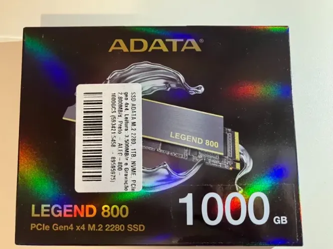 SSD Adata Legend 800 1TB - NOVO LACRADO - M.2 NVME PCIe gen 4x4 Pret