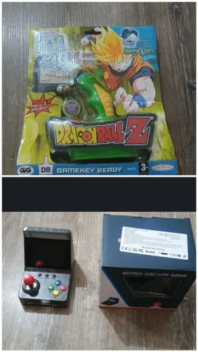 Lote consoles Arcade mini e Dragon Ball plug and play 