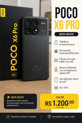 Celular Xiaomi Poco x6 pro