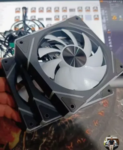 kit 3 fans Argb silver LINE Novo