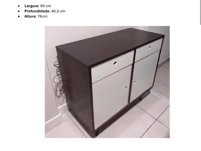 Balcão Marrom Multiuso