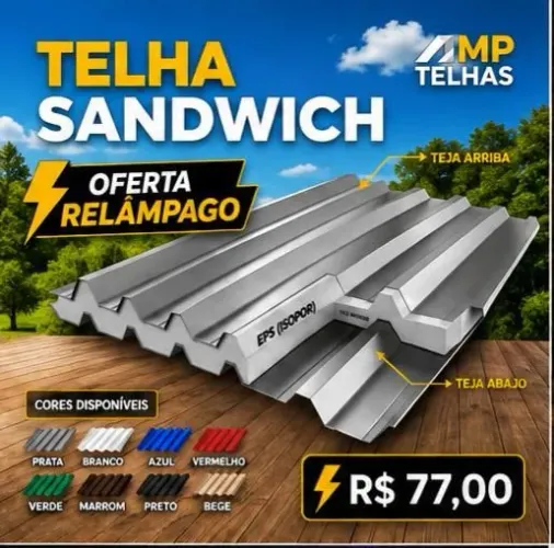 Telhas sanduíche 
