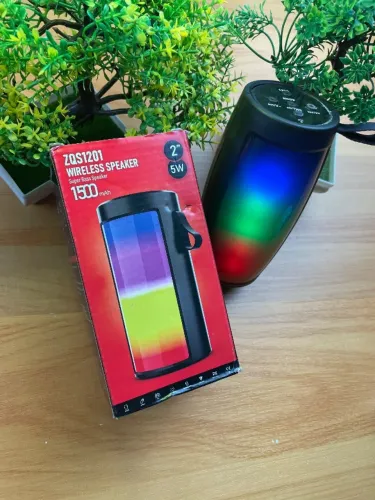 Caixinha de Som Bluetooth Subwoofer - Led RGB
