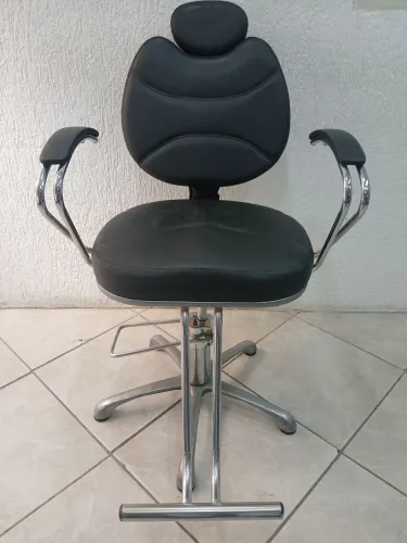 Cadeira de Cabeleireiro Giratória com Apoio