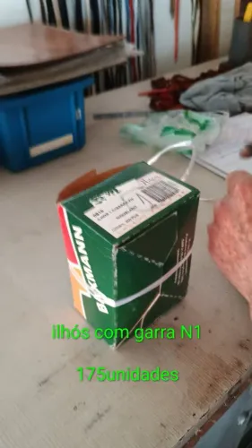 Ilhós com garra N1 175 unidades 