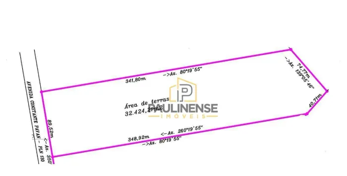 Área à venda, 32424 m² por R$ 10.375.747,20 - Betel - Paulínia/SP