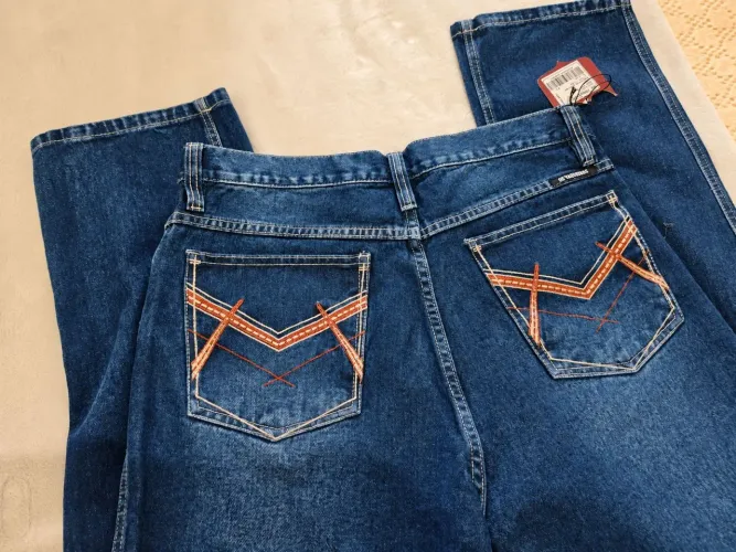 Calça Country 44 Os Vaqueiros Pontão Masculina - Super Stone Nova <br>