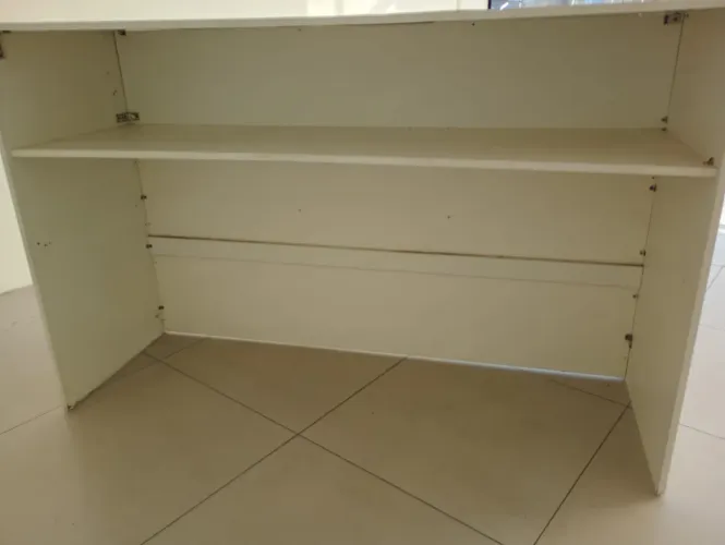Balcão em MDF branco 