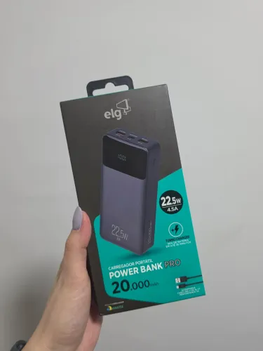 Carregador Portátil powerbank 20000 mAh Elg novo