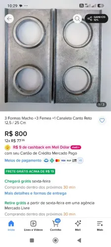 3 formas tijolo ecológico para prensa