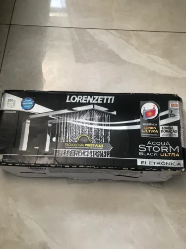 Vendo chuveiro da Lorezenti acqua storm black ultra