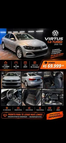 Volkswagen Virtus Comfort. 200 TSI 1.0 Flex 12V AUT 2021