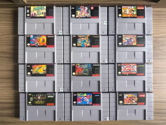 Jogos de super Nintendo reprogramados 