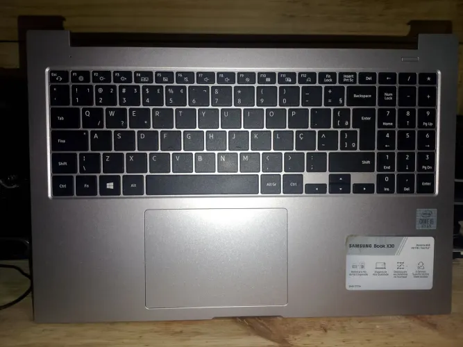 Carcaça base superior parte do teclados Samsung X30 com teclado 