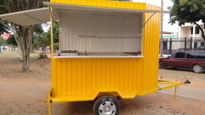 Trailer food truck Trailer Hamburgueria Sobre Rodas - Fácil Deslocamento
