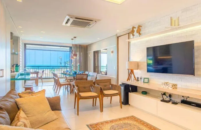 Apartamento com 3 dormitórios à venda, 148 m² por R$ 2.700.000,00 - Porto das Dunas - Aqui