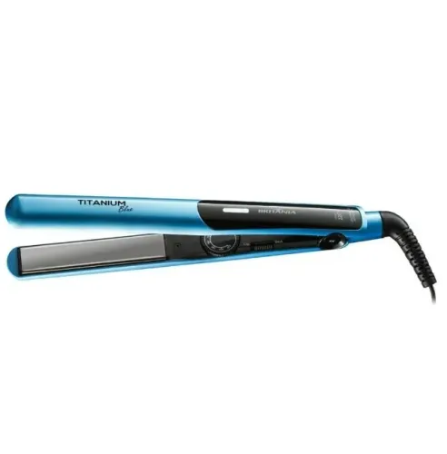 Prancha Britânia Cordão Giratório 220ºC Titanium Blue - Bivolt